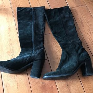 Calvin Klein Tall Black Suede boots size 9